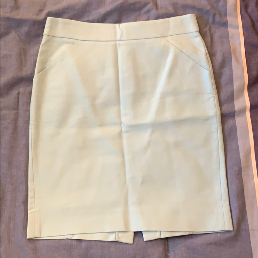 Powder Blue JCrew Pencil Skirt
